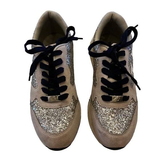 TRUE RELIGION Esther Navy, Gray, Silver Glitter Running Shoes Sneakers S… - Picture 13 of 13
